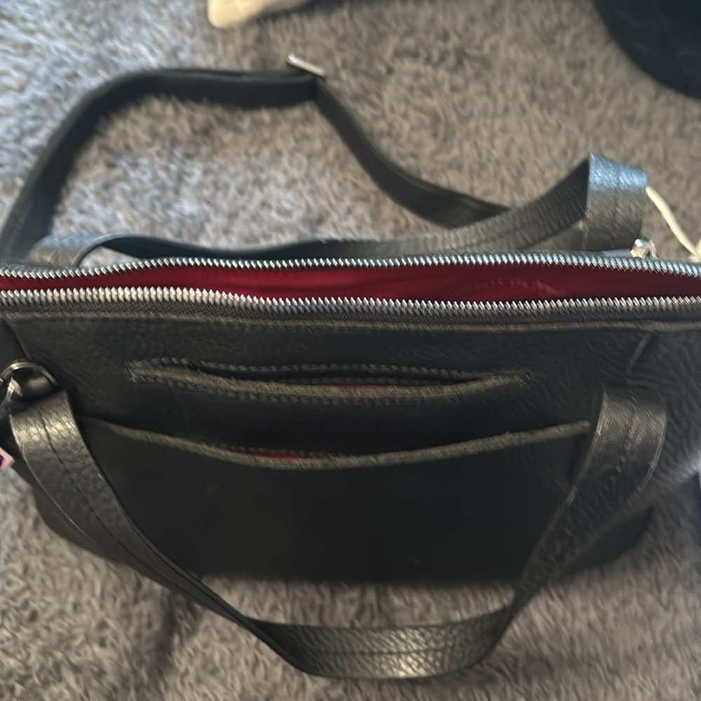 Hammitt black leather crossbody purse